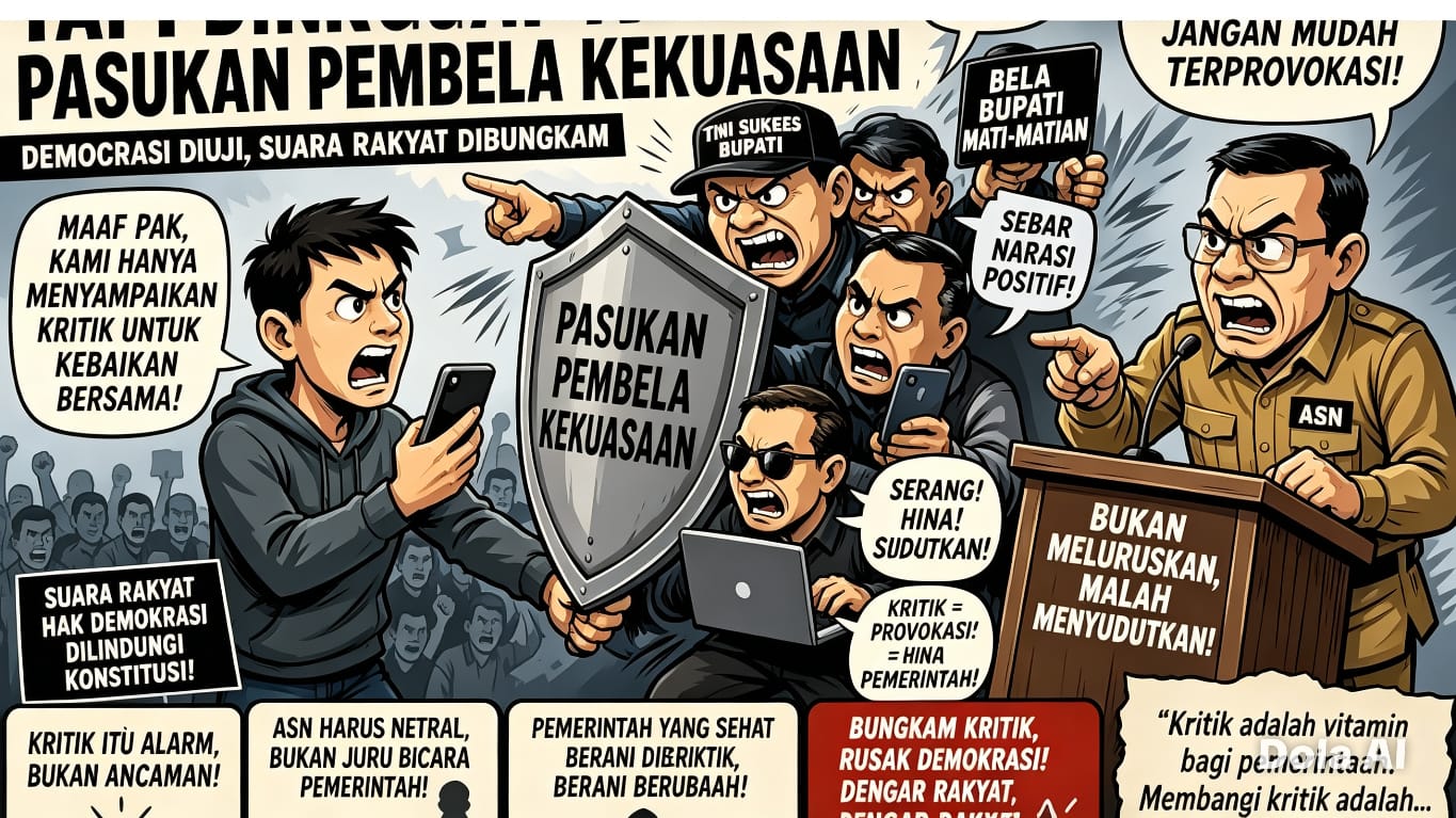 Ketika Kritik Diburu, Demokrasi Dipertaruhkan: Siapa Takut Suara Rakyat?