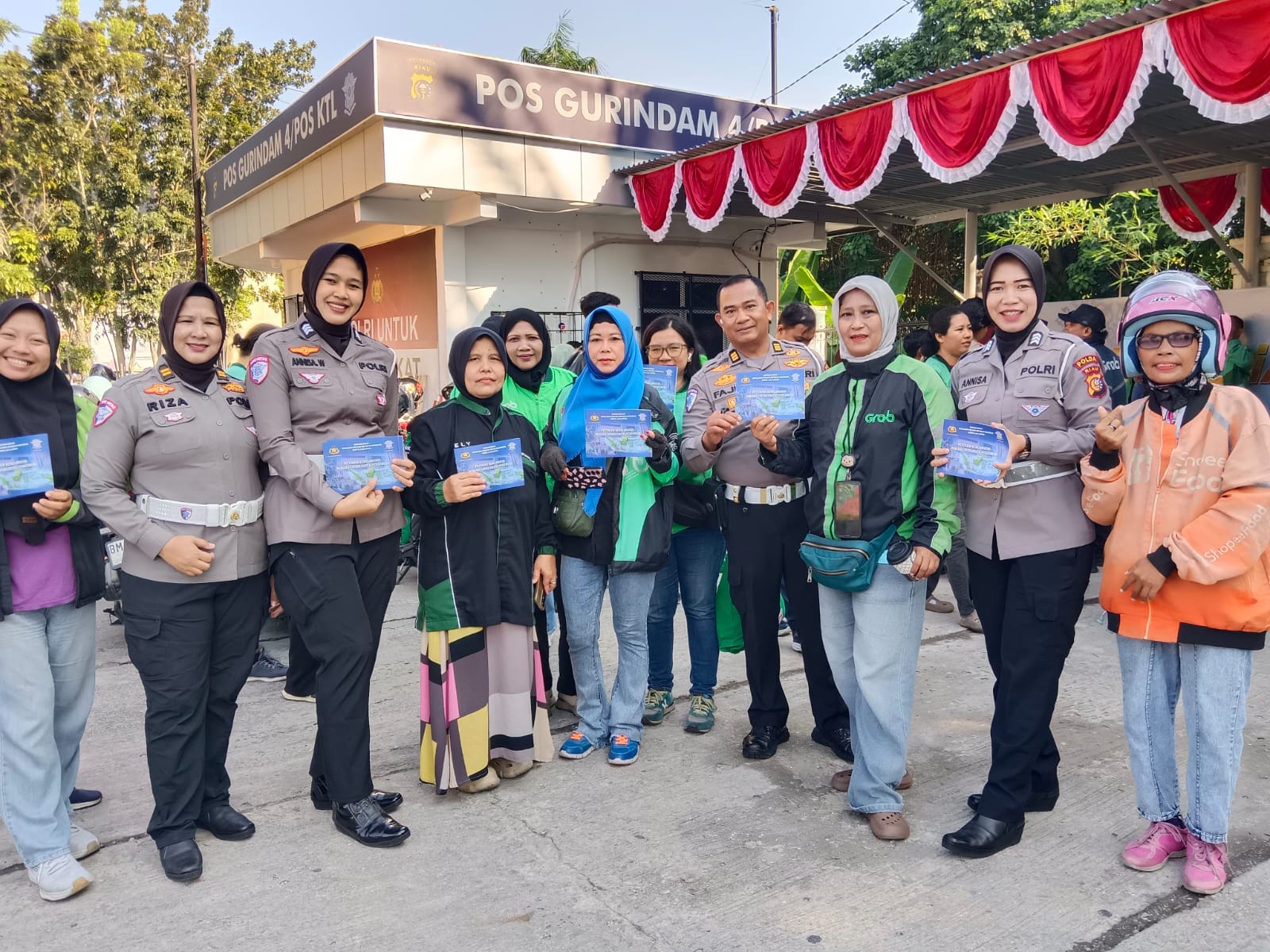 DIT RESNARKOBA POLDA RIAU MELAKSANAKAN SUPERVISI KAMPUNG TANGGUH ANTI NARKOBA KE DESA SIPUNGGUK