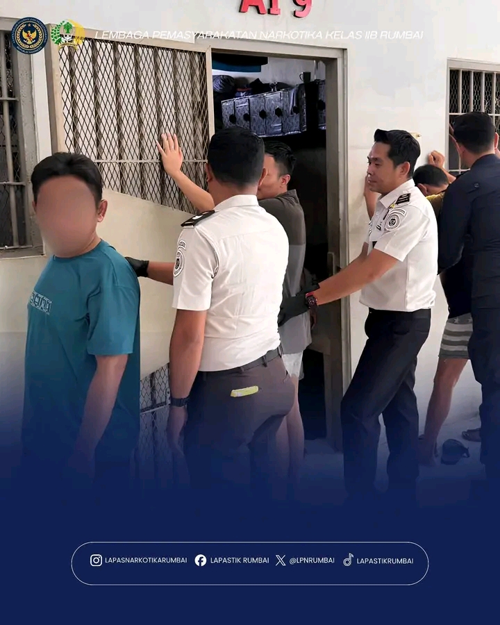 Komitmen Tanpa Toleransi, Seksi Kamtib Kembali Gelar Razia Rutin Blok Hunian