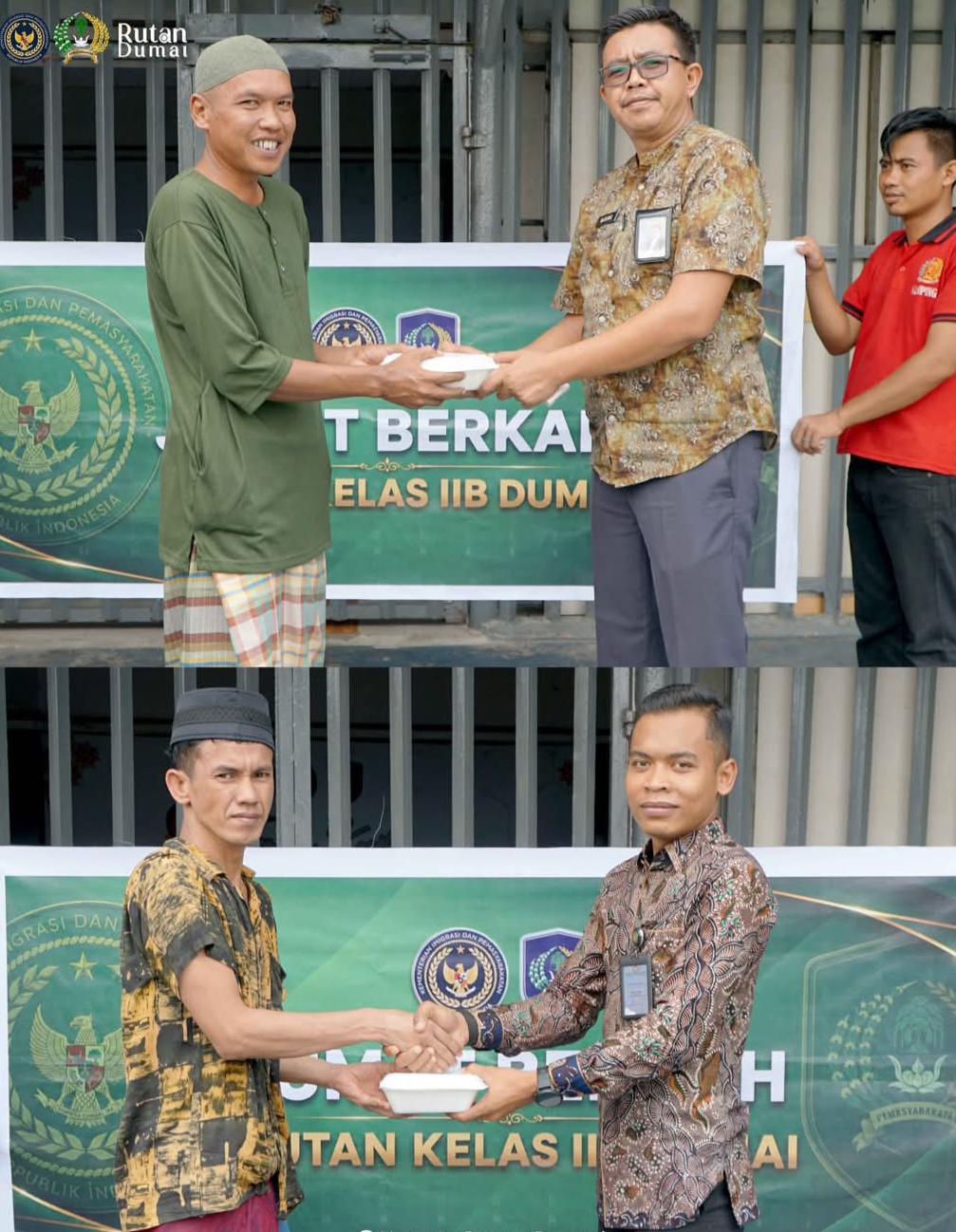 Peduli Sesama, Petugas Rutan Dumai Berbagi Jumat Berkah