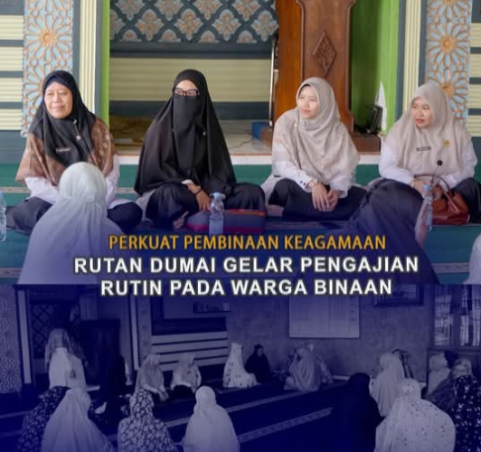 Rutan Dumai Gelar Pengajian Rutin, Perkuat Pembinaan Keagamaan Warga Binaan
