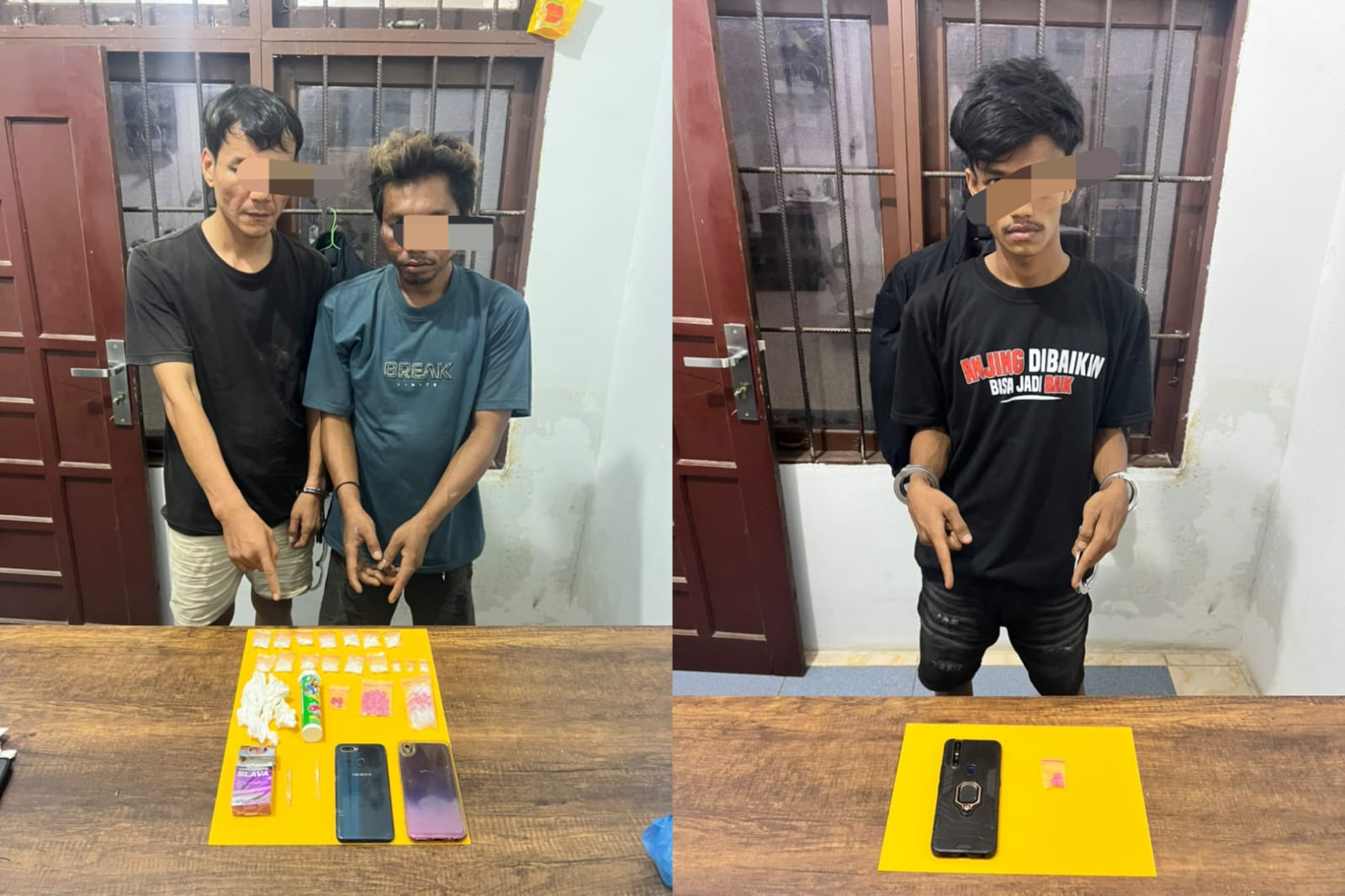 Polsek Tambang Tangkap Pengedar Narkoba, Sita Belasan Paket Sabu-sabu dan Pil Ekstasi