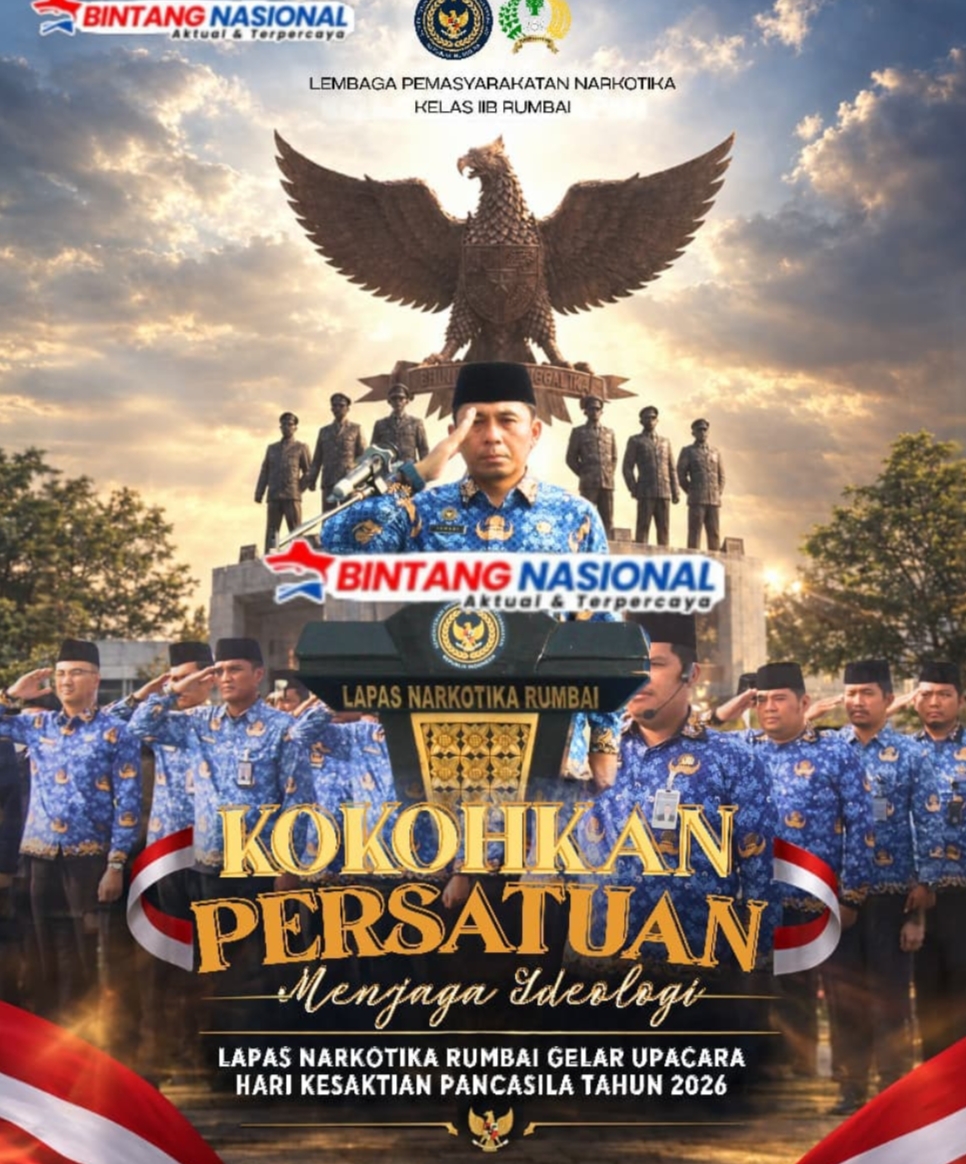 Lapas Narkotika Kelas llB Rumbai Gelar Upacara Hari Kesaktian Pancasila, WBP Turut Berpartisipasi